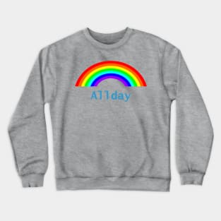 Allday Rainbow Crewneck Sweatshirt